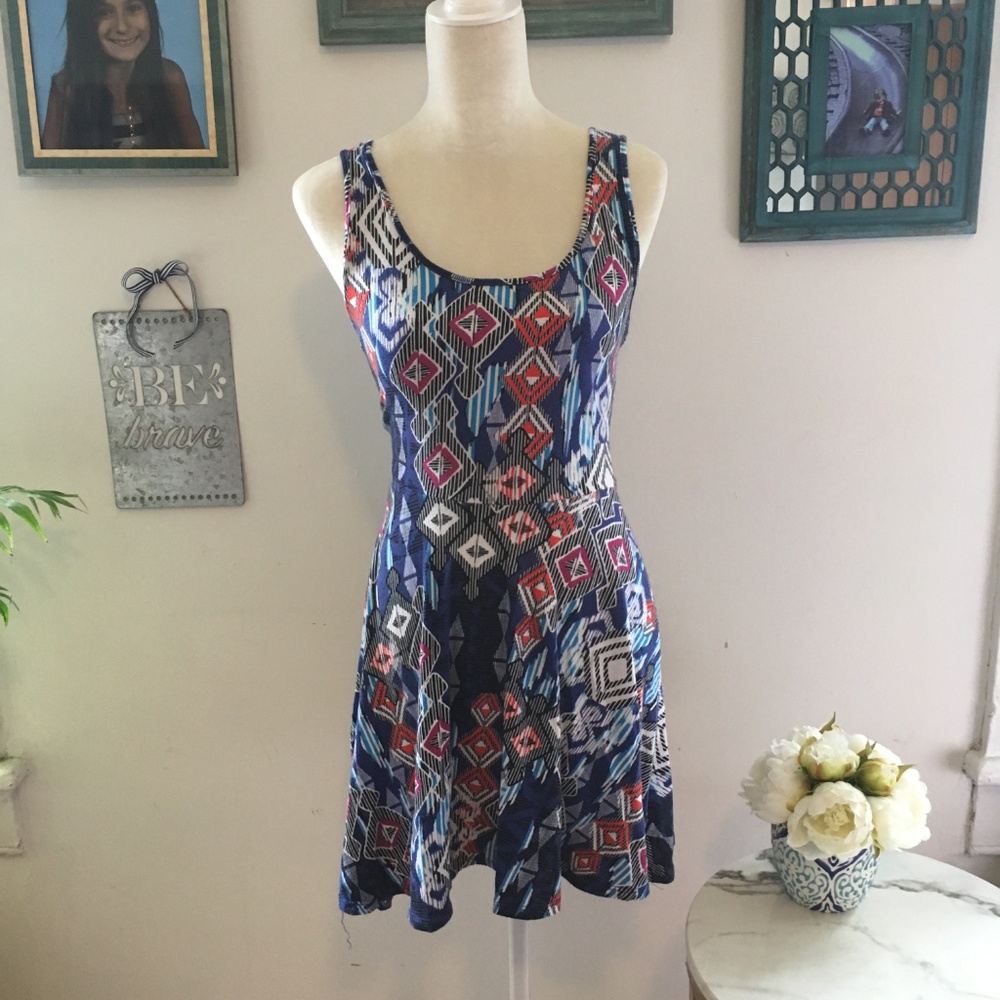 🌷SALE🌷 Banana Lemon Print Skater Dress Size S